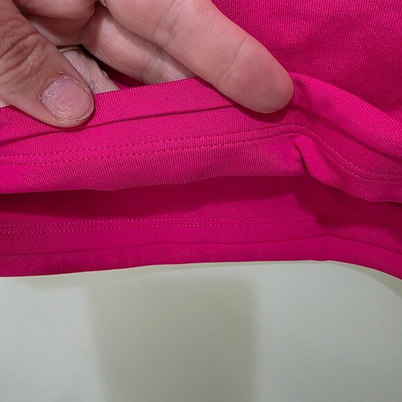 Babaton Women’s Pink Crop Top – Size M – Short Sleeve Stretch Tee - Picture 5 of 6